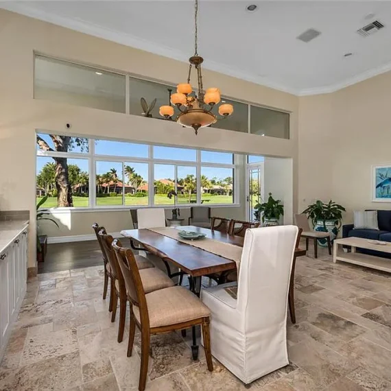 Dining Room - Custom Window Treatments